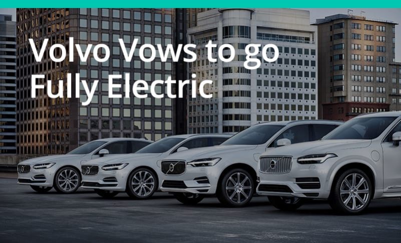 Volvo Cars To Go Fully Electric From 2019